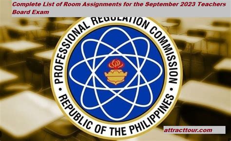 PRC Dumaguete: Room Assignments & Final List of September .